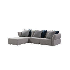 Grey Modular Corner Sofa, 4 Pieces