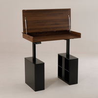 Motorised Standing Desk with Lift Top Storage