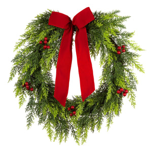 Classic Christmas Wreath, 61 cm