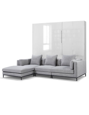 Sofa Wall Bed with Feather Filled Corner Sofa, UK King Size