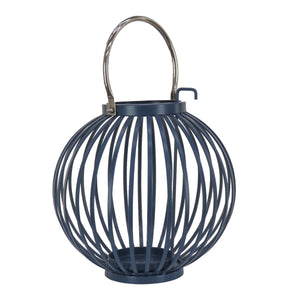 Dark Blue Modern Candle Lantern, 28 cm