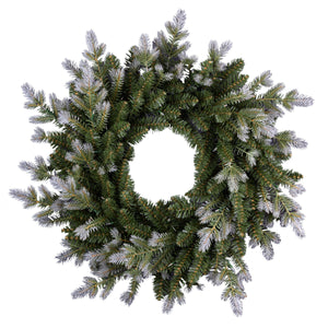 61 cm Pre Lit Two Tone Fir Christmas Wreath, Warm White LED