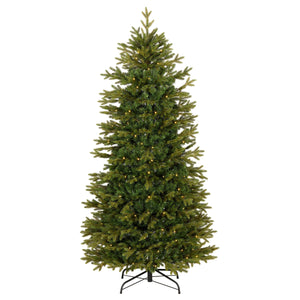 6ft Pre Lit Pop Up Christmas Tree, Sets Up in 1 Minute, Warm White LED