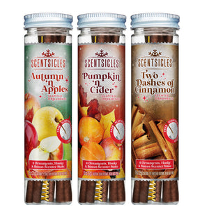Autumn Scent Sticks Trio, Apple, Pumpkin and Cinnamon