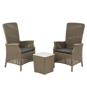 All Weather Garden Bistro Set, 3 Pieces