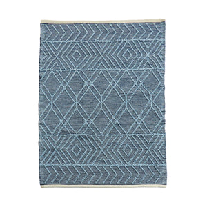 Navy Blue Hand Woven Outdoor Rug, 122 x 183 cm