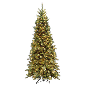 7,5 ft Pre Lit Slim Tiffany Gran Julgran, klara ljus