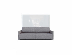 Horizontal Sofa Wall Bed with Slim Arms, UK Double