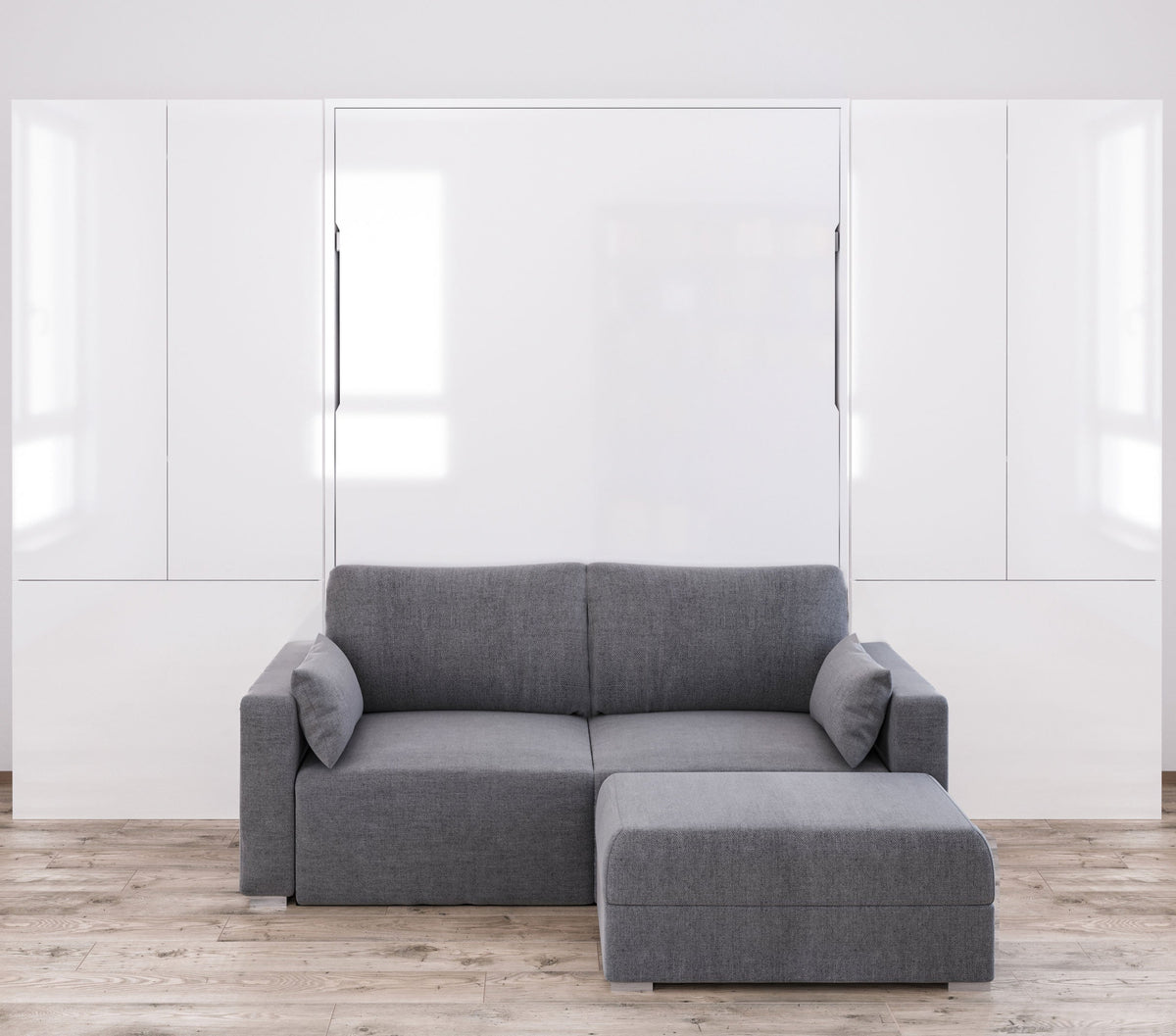 100 cm Shallow Wardrobe Cupboard for Sofa Wall Beds