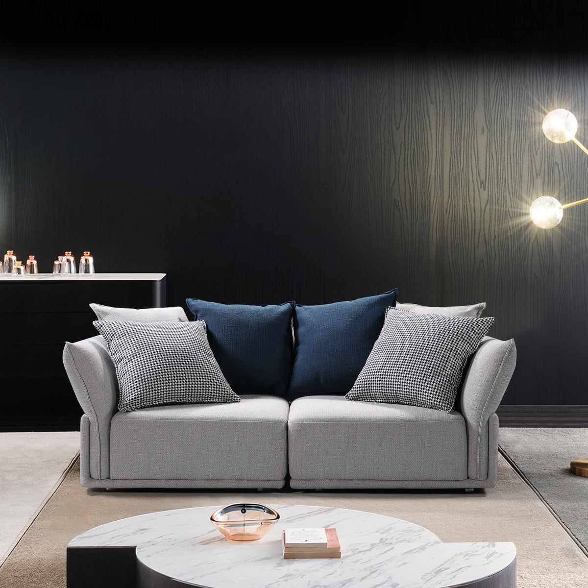 Compact 2 Seat Sofa that Splits into 2 Chairs