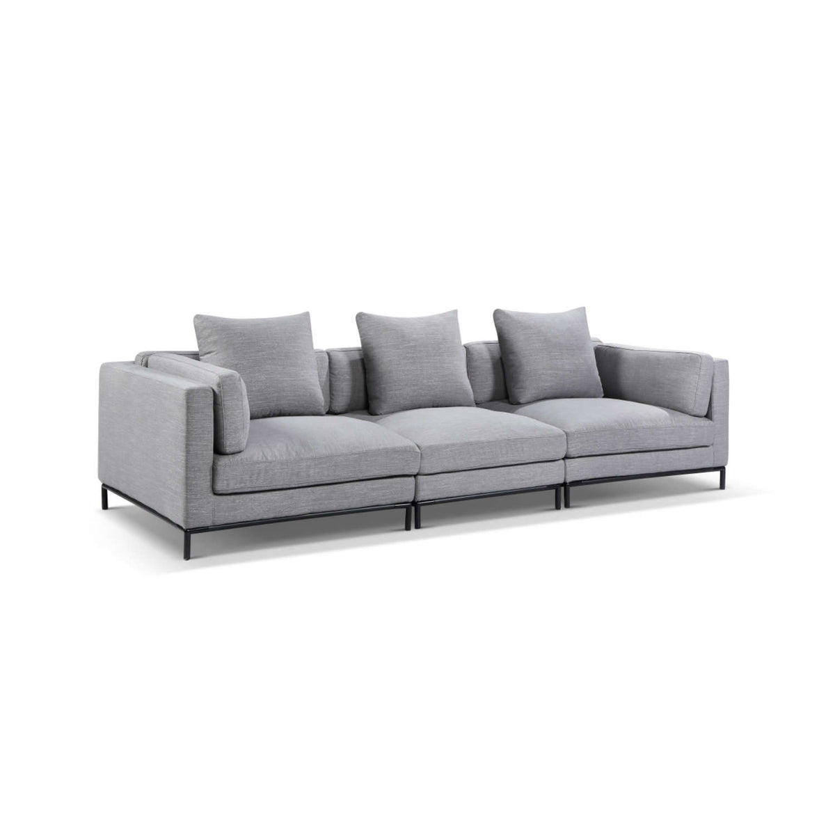 Modular 3 Seat Wide Sofa, Fabric