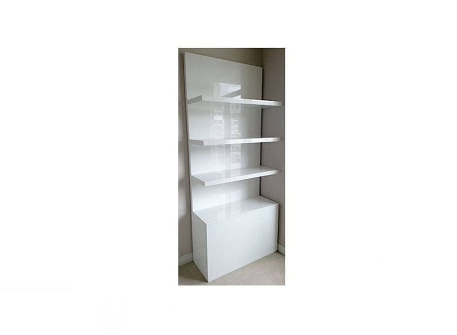 100 cm Side Shelving with Storage Box for Wall Beds