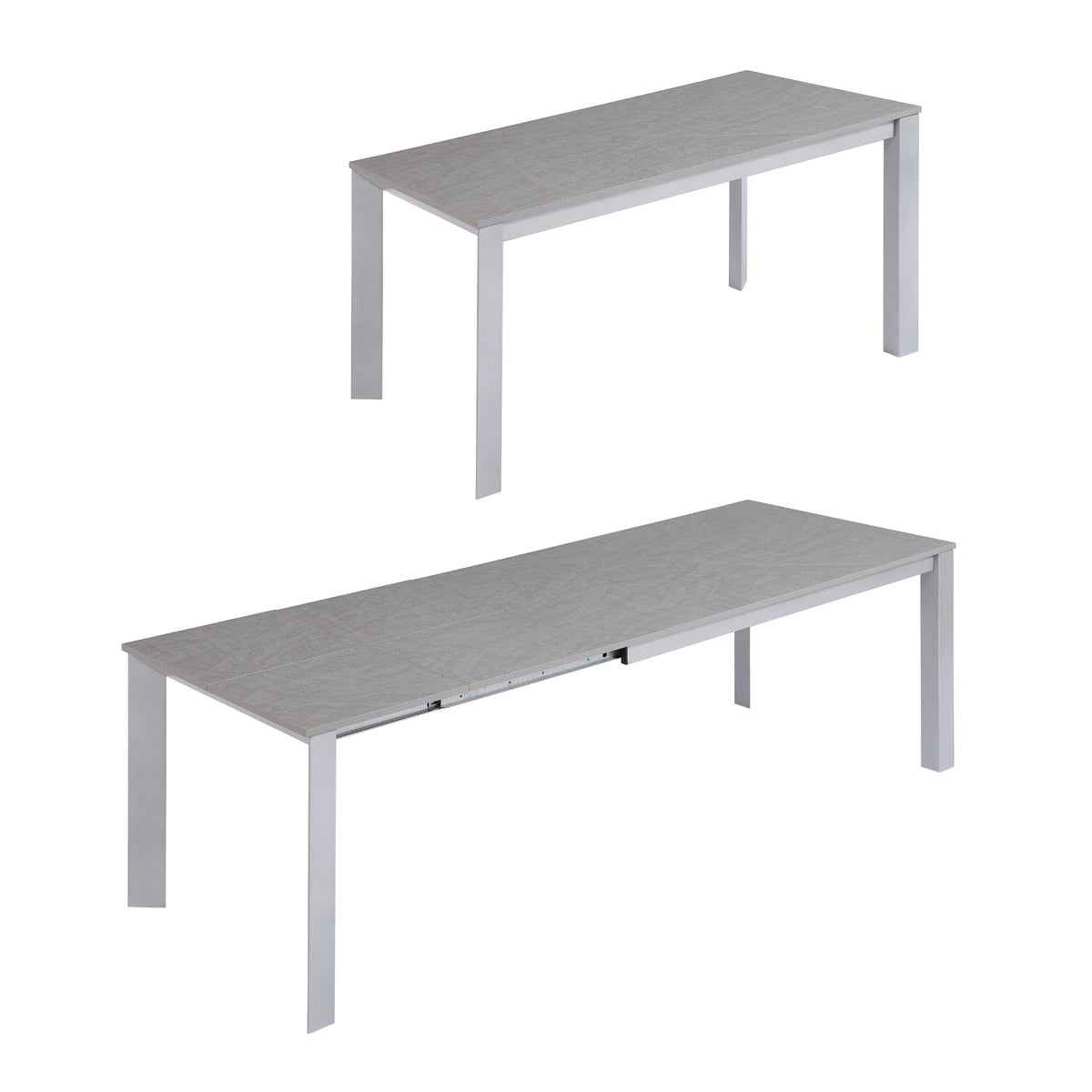 Slim Convertible Extending Dining Table