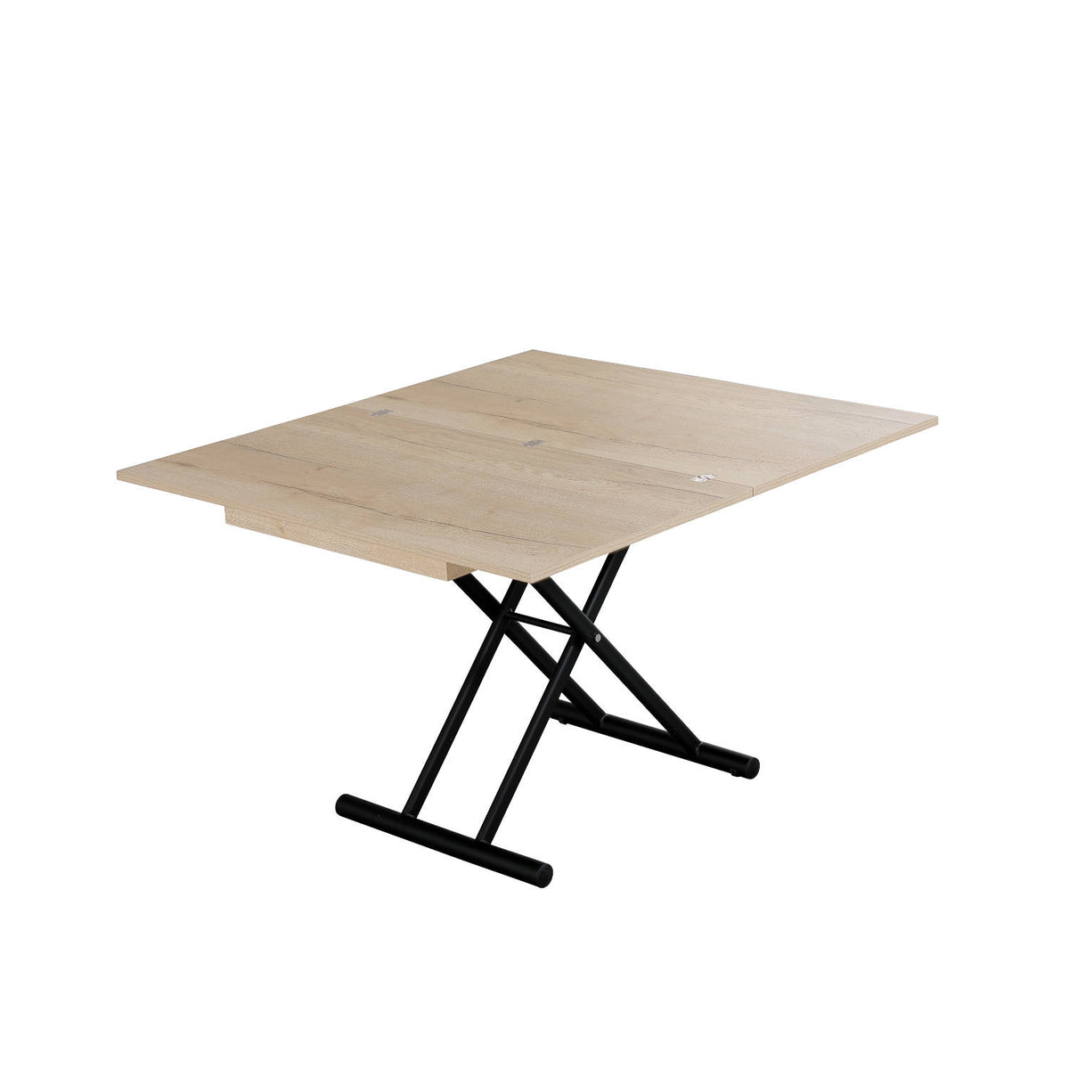 Square Coffee to Dining Table with Gas Lift and Hidden Wheels