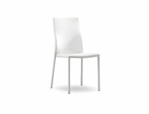 White Stackable Dining Chairs, Set of 4