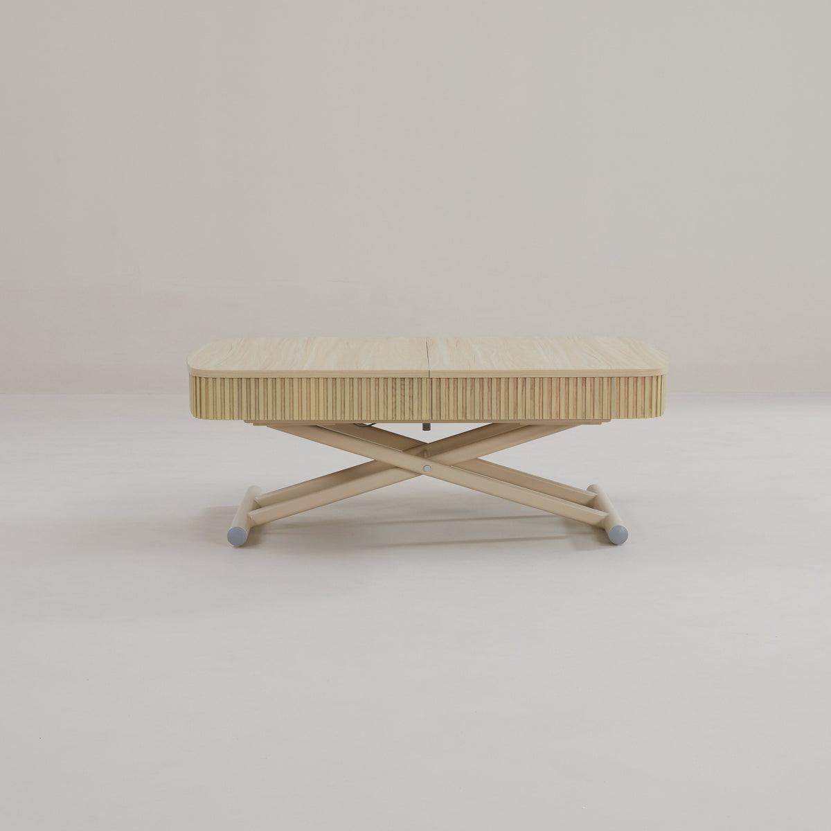Curved Oak Coffee to Dining Table