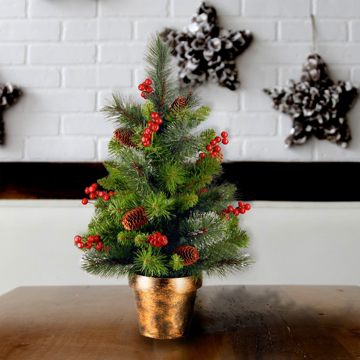 2ft Glitter Spruce Tabletop Christmas Tree