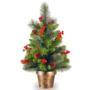 2ft Glitter Spruce Tabletop Christmas Tree