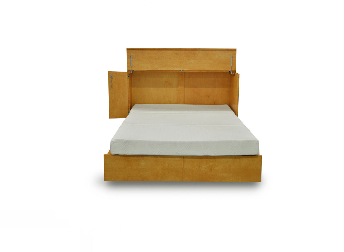 Deluxe Cabinet Säng med Memory Foam Madrass