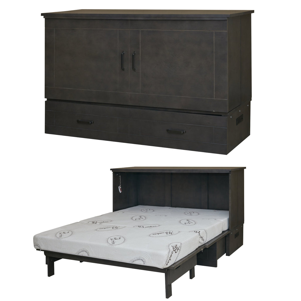 Cabinet Bed Chest with Mattress, UK King Size