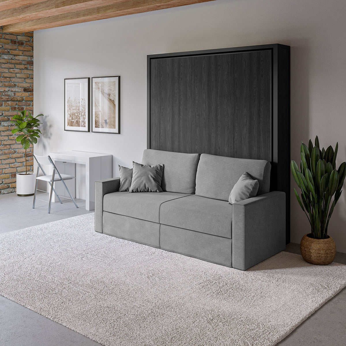 Free Standing Sofa Wall Bed, No Wall Fixing Needed