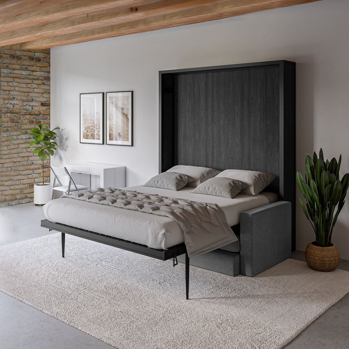 Free Standing Sofa Wall Bed, No Wall Fixing Needed