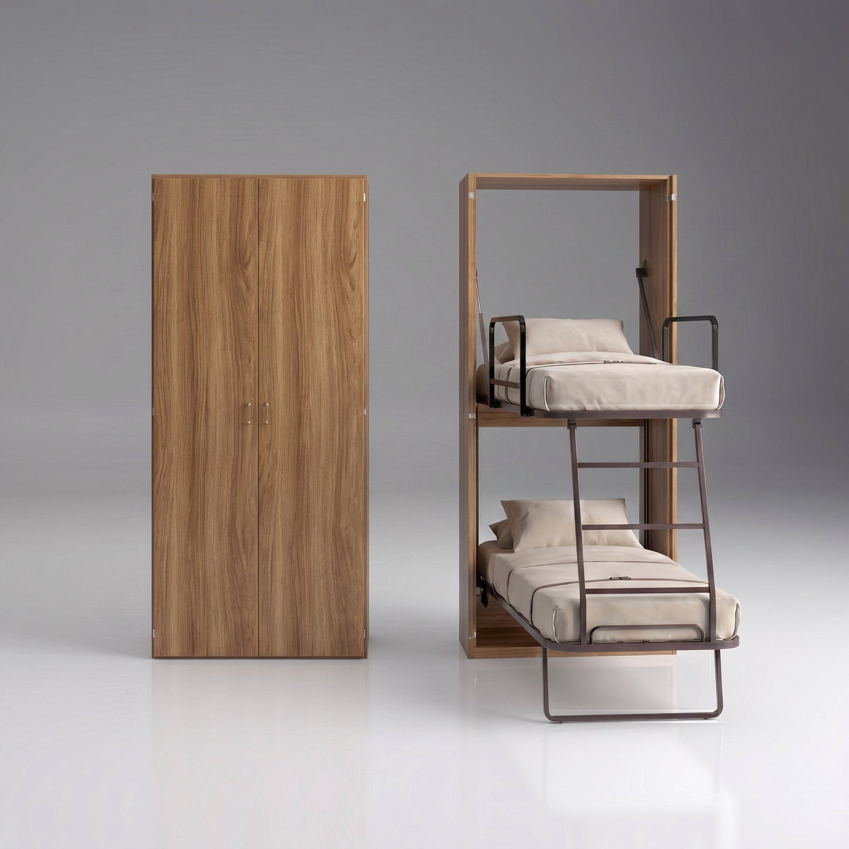 Hidden Vertical Fold Away Bunk Beds
