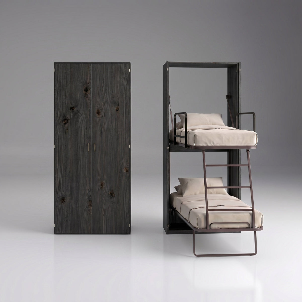 Hidden Vertical Fold Away Bunk Beds