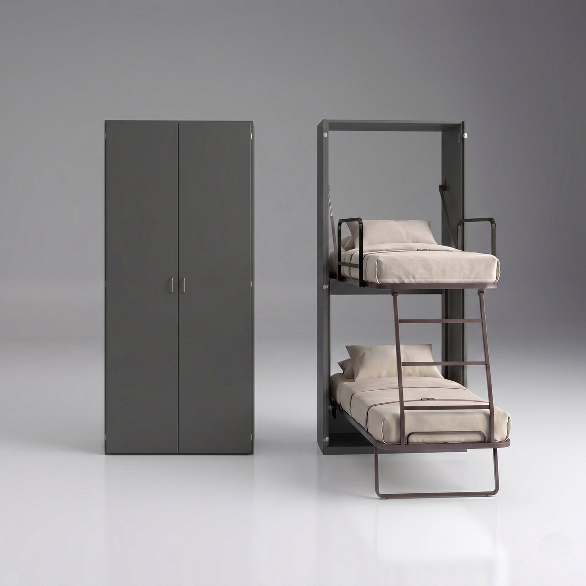 Hidden Vertical Fold Away Bunk Beds