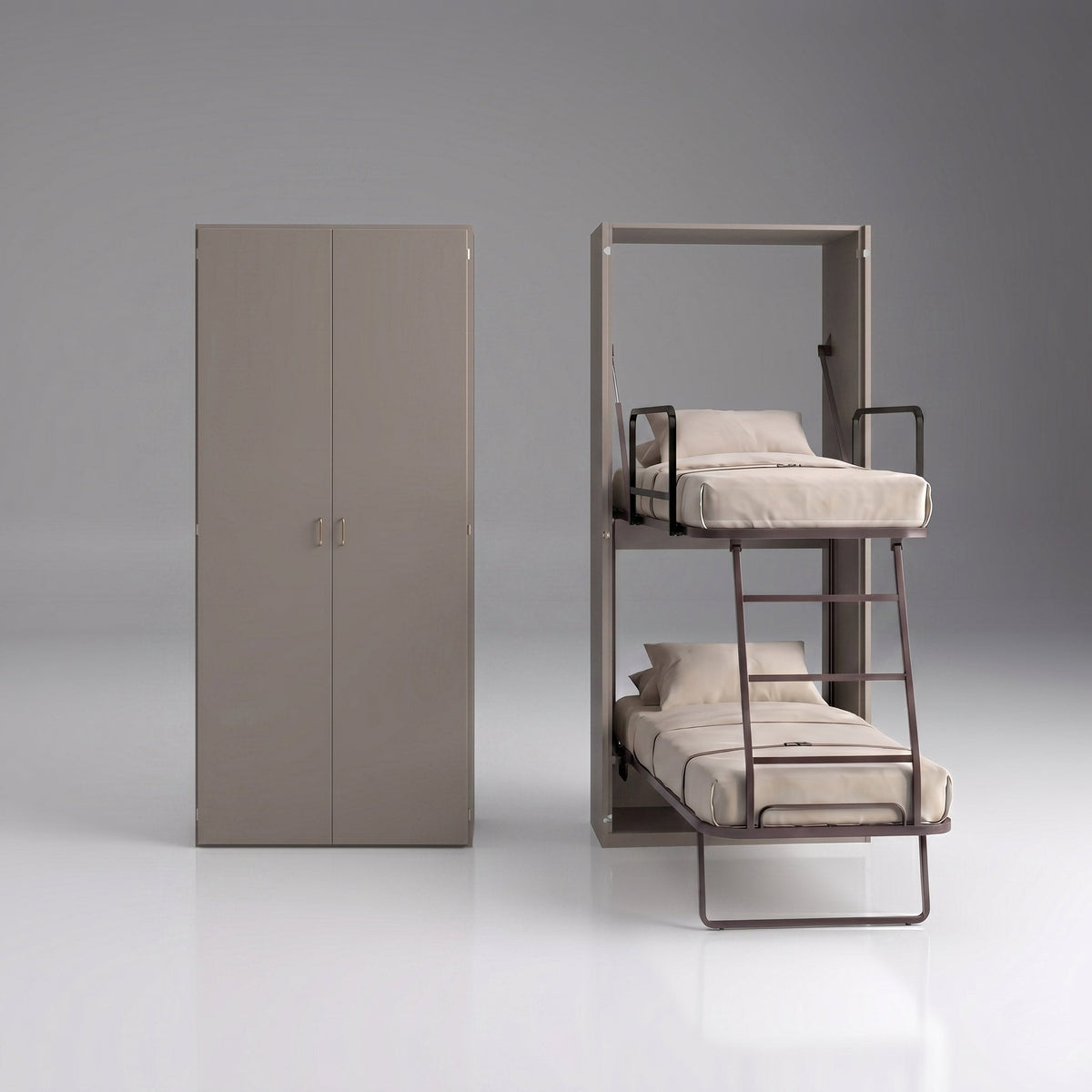 Hidden Vertical Fold Away Bunk Beds