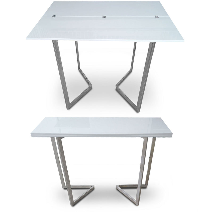 Bar Height Flip Console to Dining Table