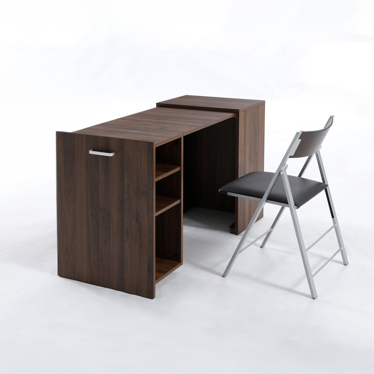 Expanding Cabinet Office with Pull Out Desk