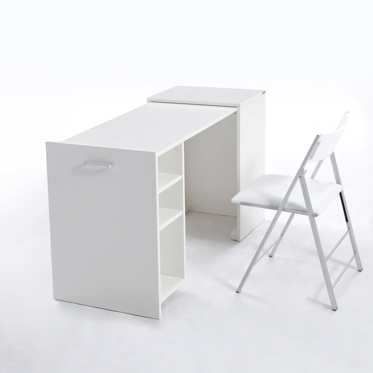 Expanding Cabinet Office with Pull Out Desk