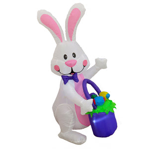 Inflatable Waving Easter Bunny, 122 cm