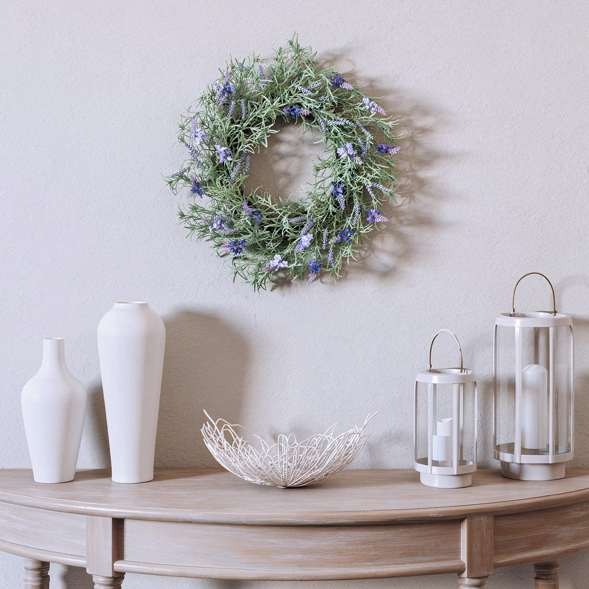 Corona de Lavanda y Romero, 48 cm