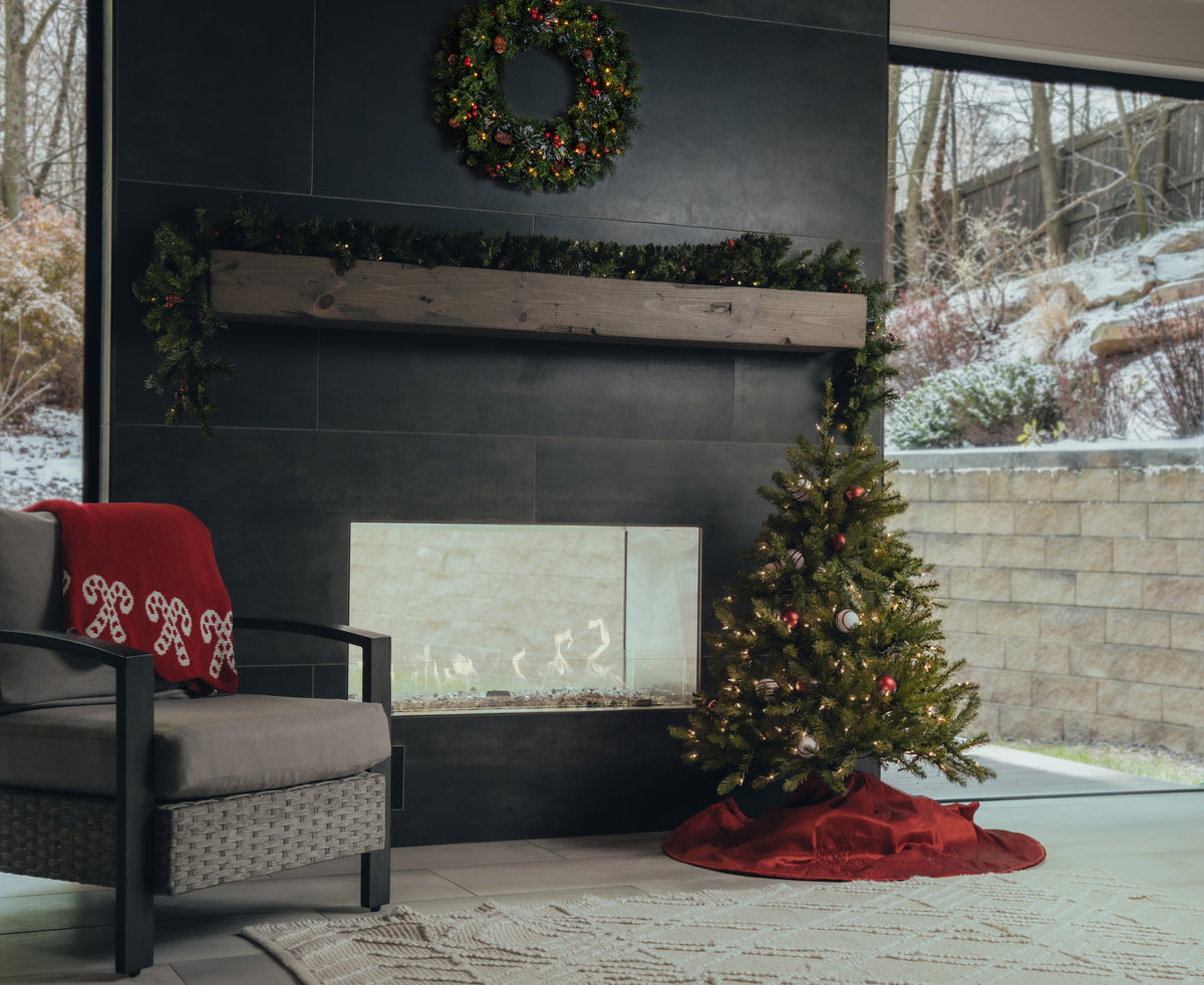 4ft Pre Lit Fir Christmas Tree, Clear Lights