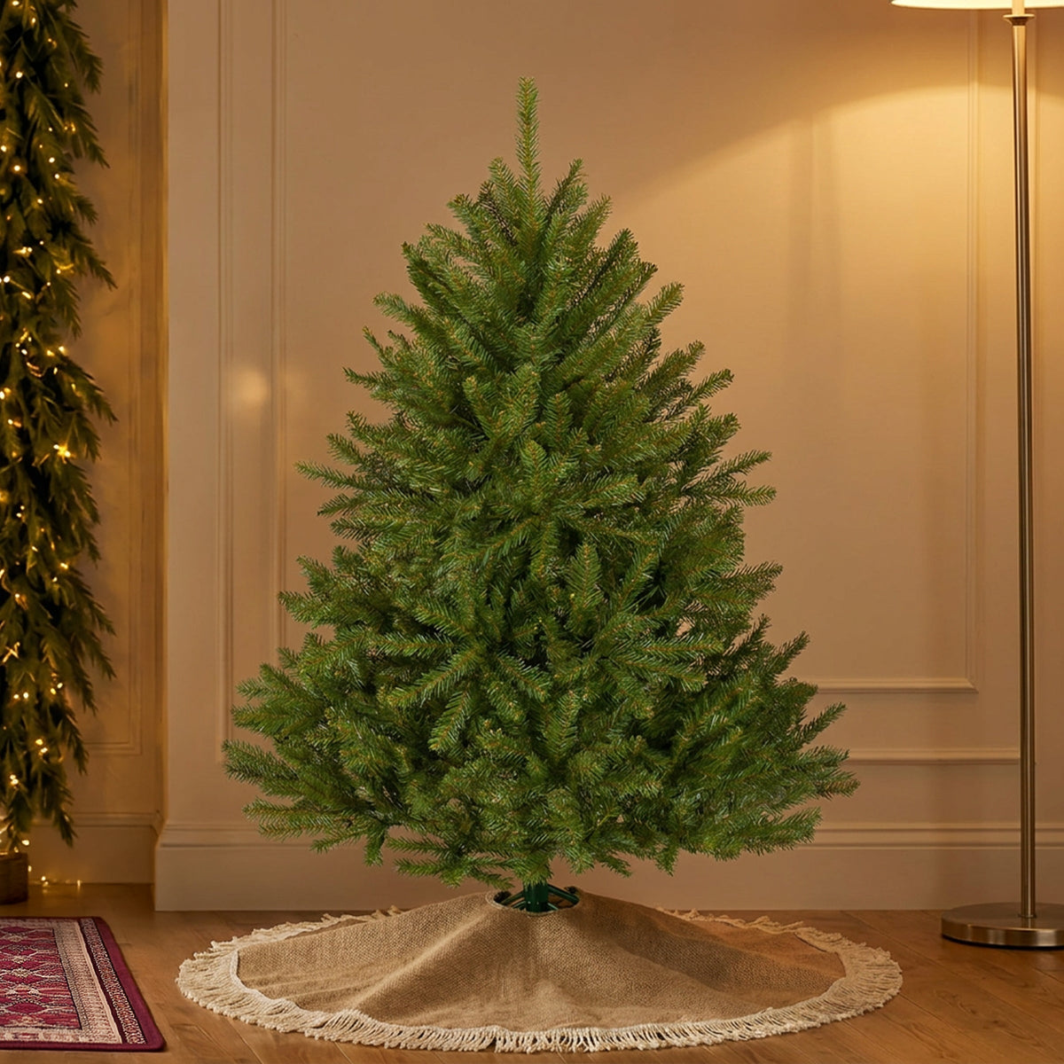 4ft Unlit Hinged Fir Christmas Tree