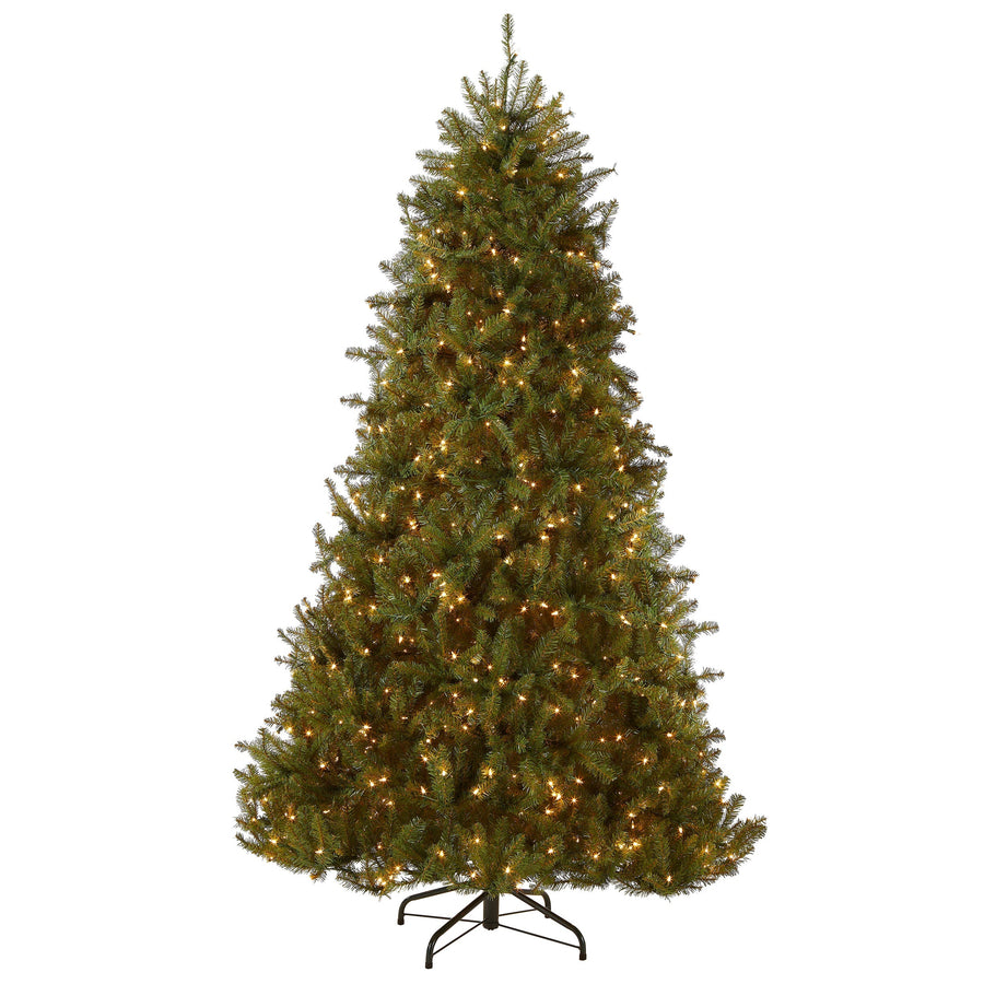 6.5ft Pre Lit Full Fir Christmas Tree, Clear Lights