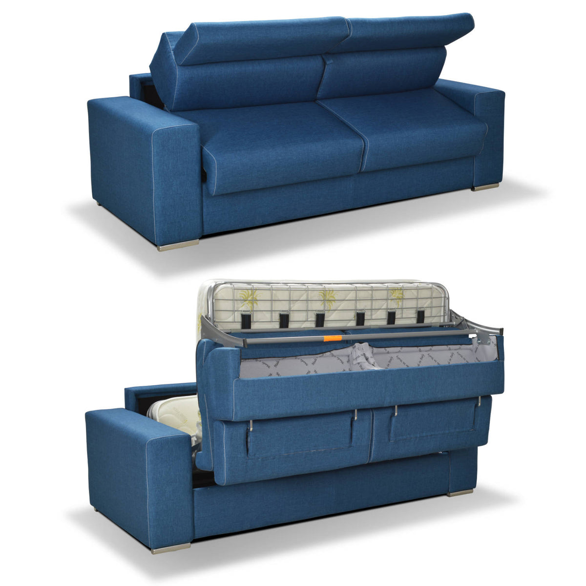 Pull Over Sofa Bed, Italian Made, 18 cm Mattress