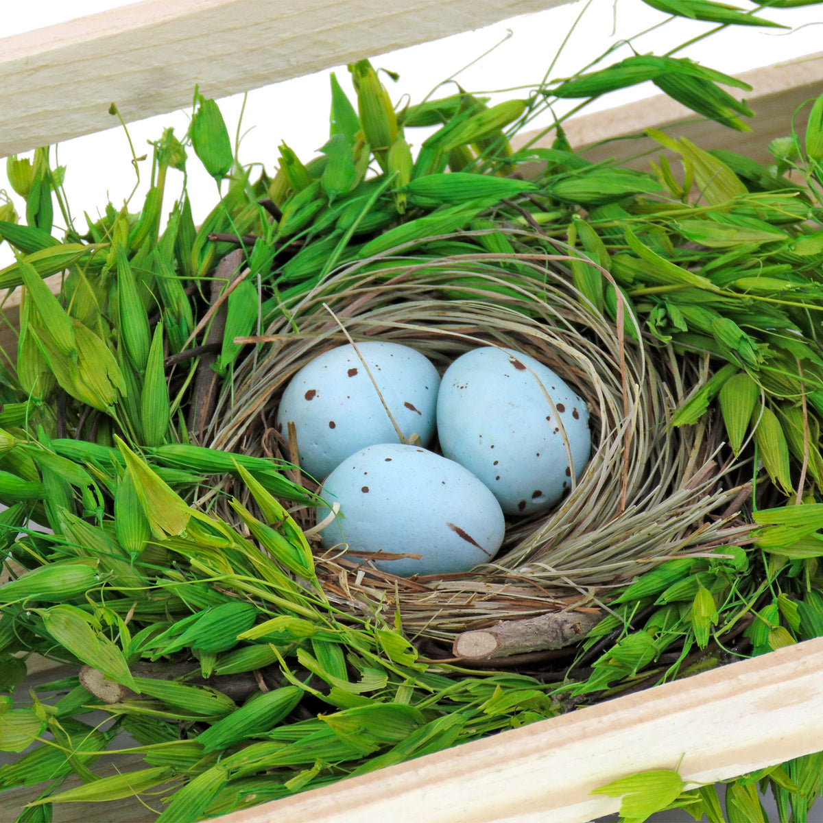 Easter Triple Nest Table Decoration in Wooden Box, 43 cm