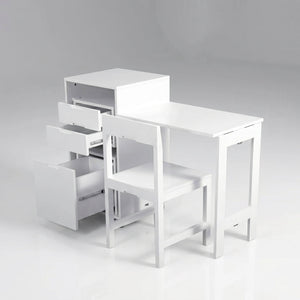 Fold Away Home Office Cabinet with Hidden Chair