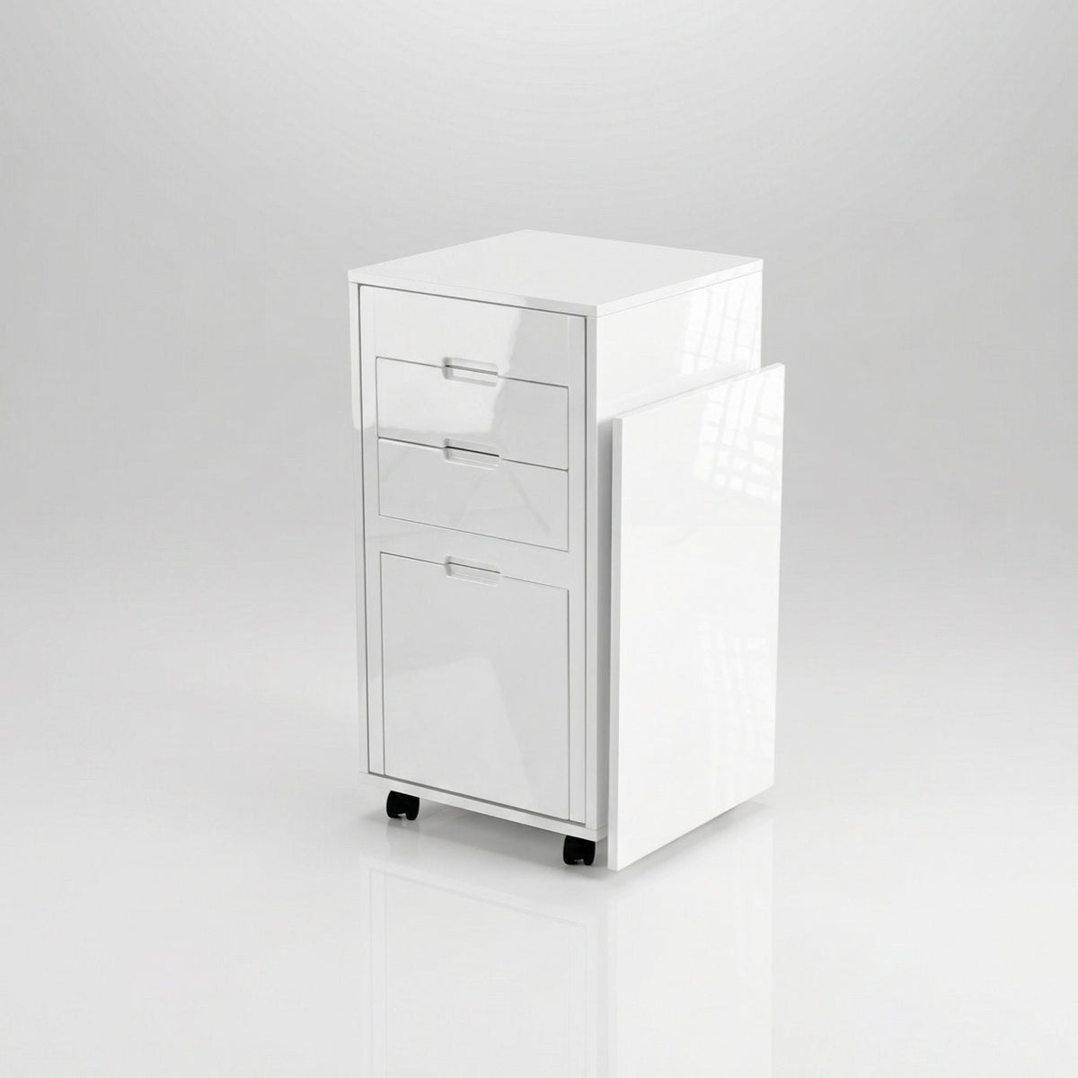 Fold Away Home Office Cabinet with Hidden Chair