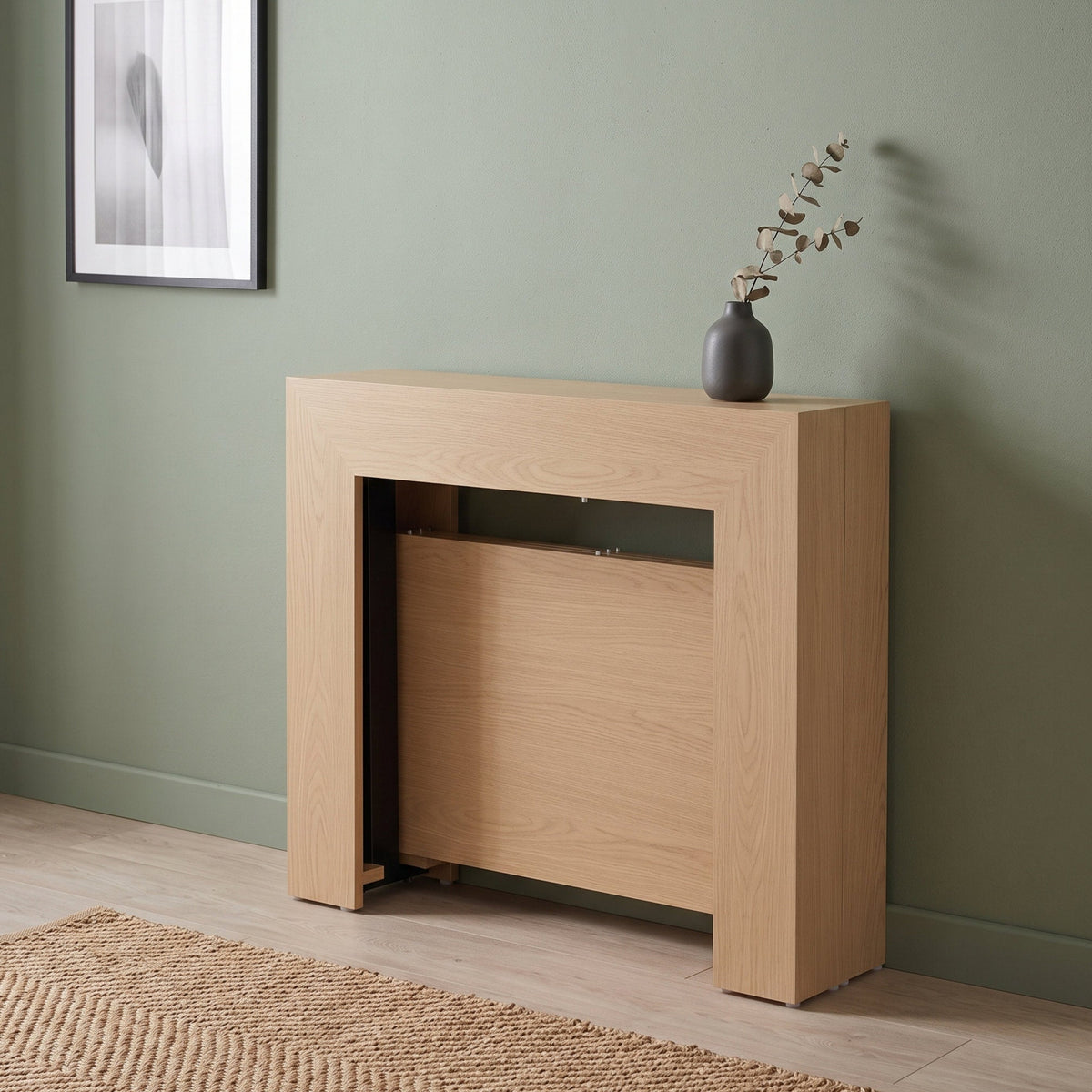 Slim Console to Dining Table, Extends 7 Times