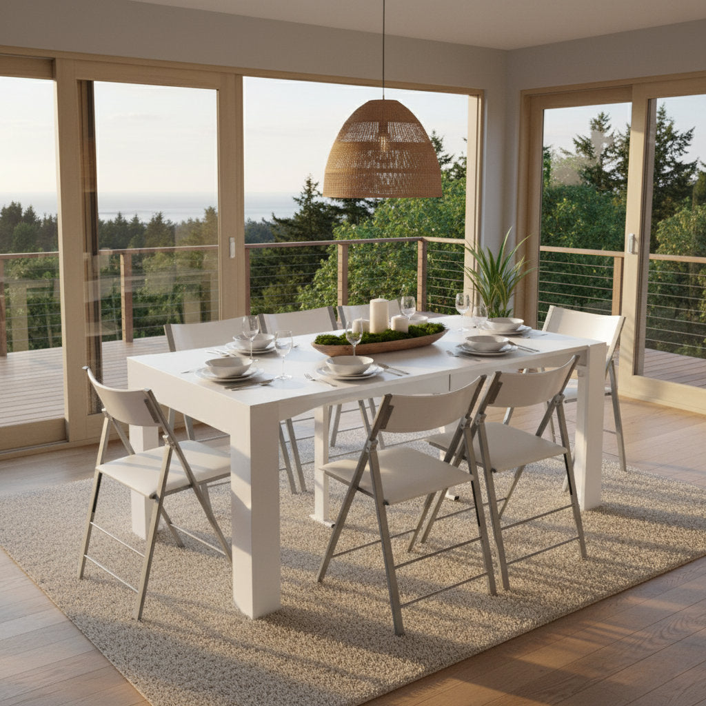 Slim Console to Dining Table, Extends 7 Times
