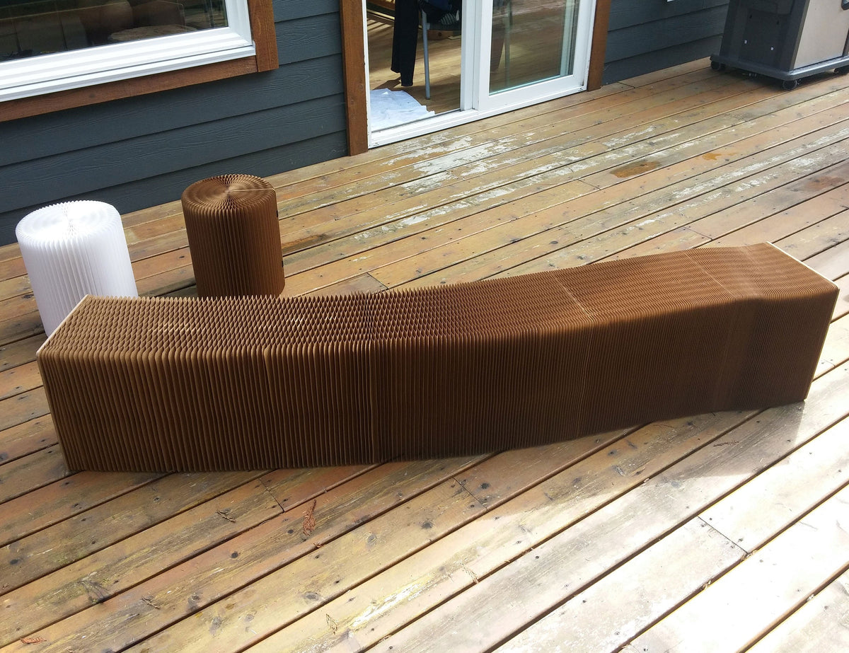 Expanding Paper Bench, Seats 8 to 10