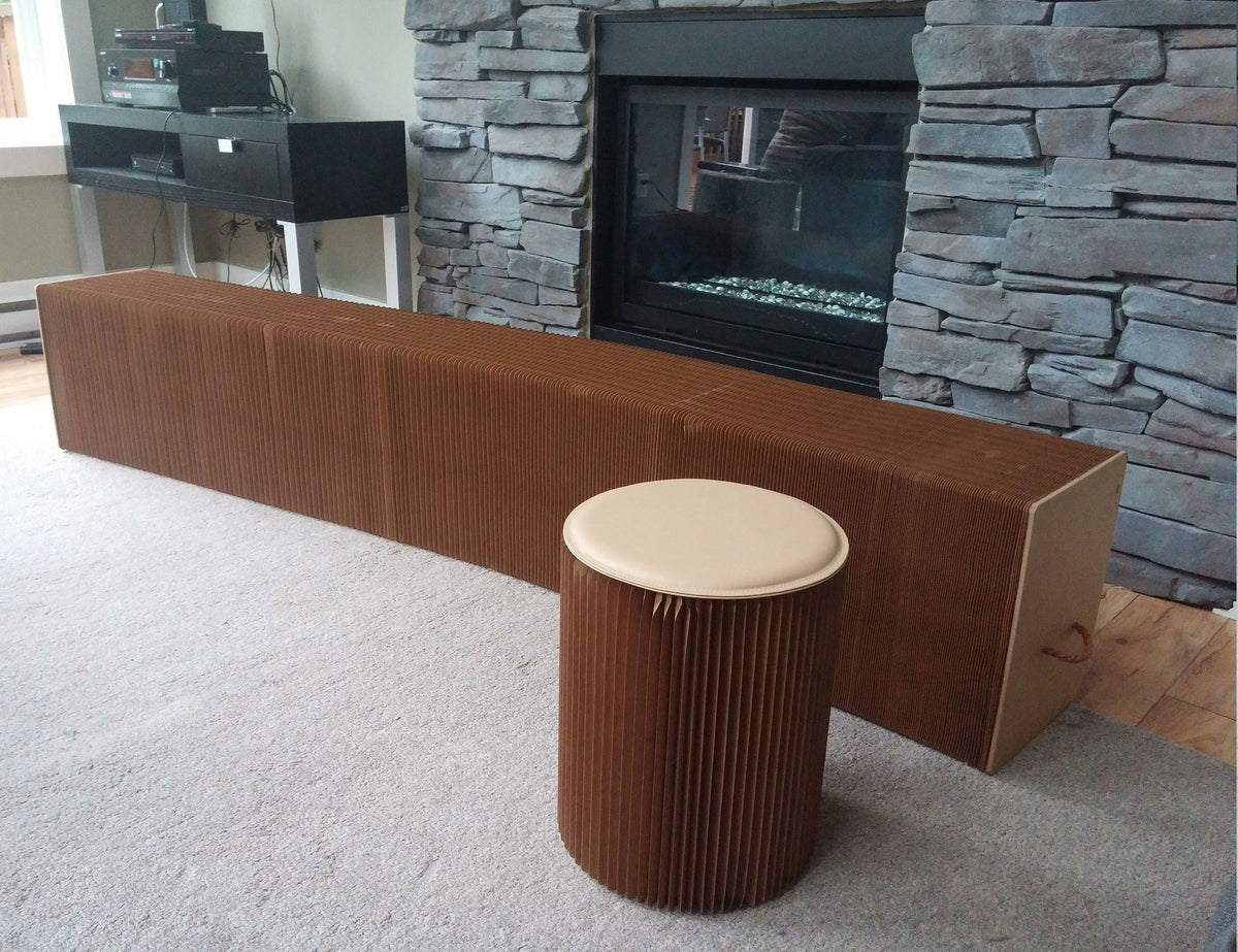 Expanding Paper Bench, Seats 8 to 10