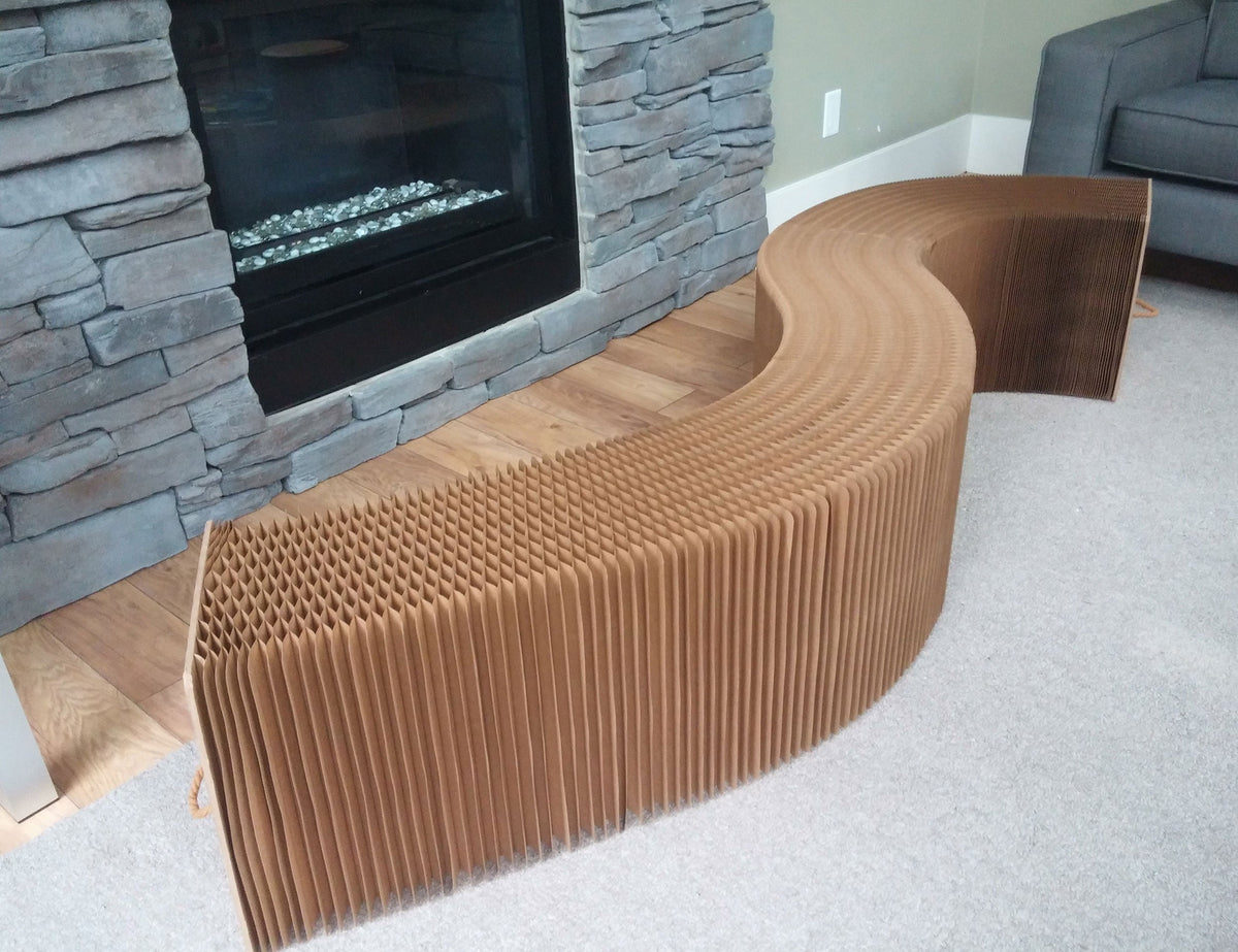 Expanding Paper Bench, Seats 8 to 10