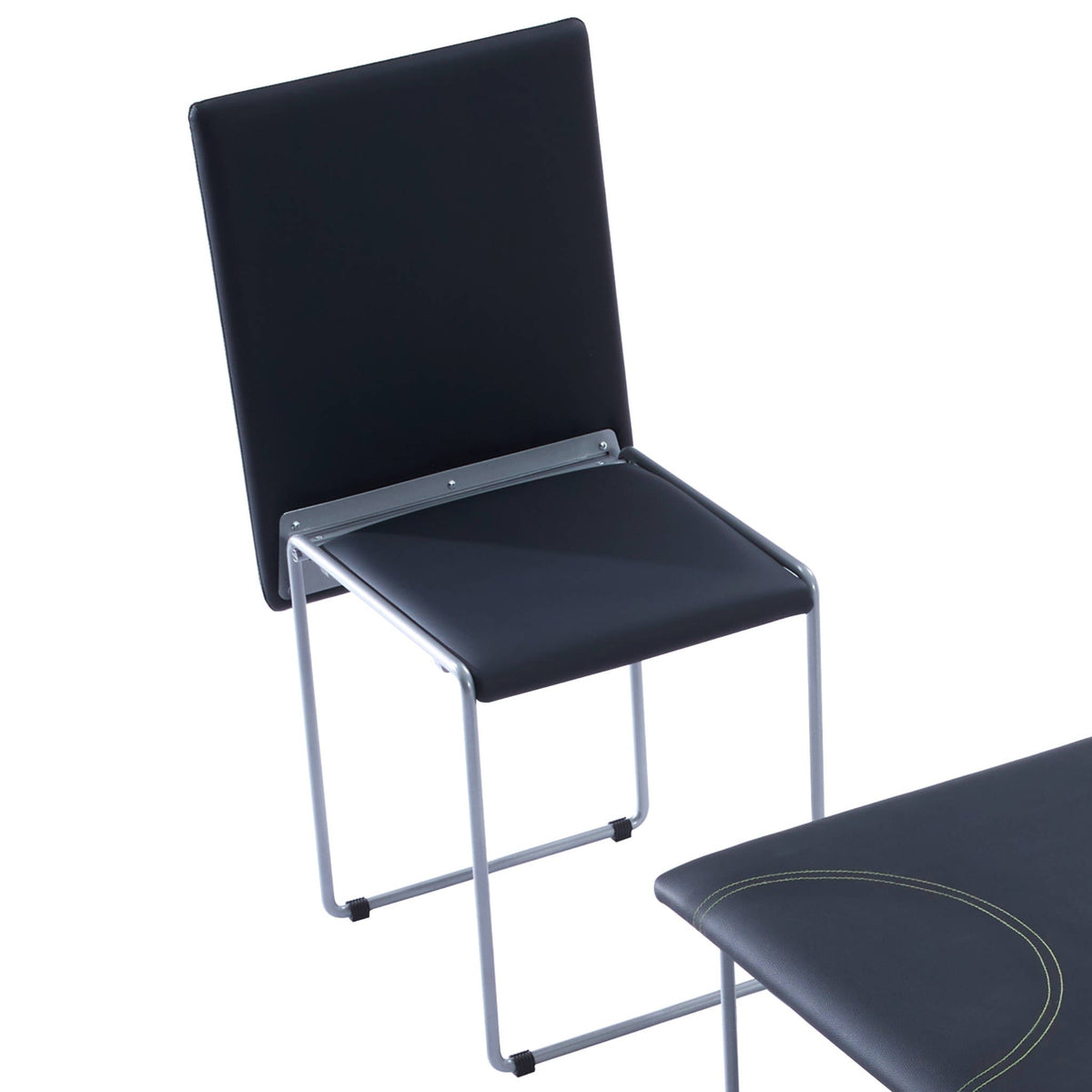 Ottoman Cube with 4 Hidden Folding Chairs