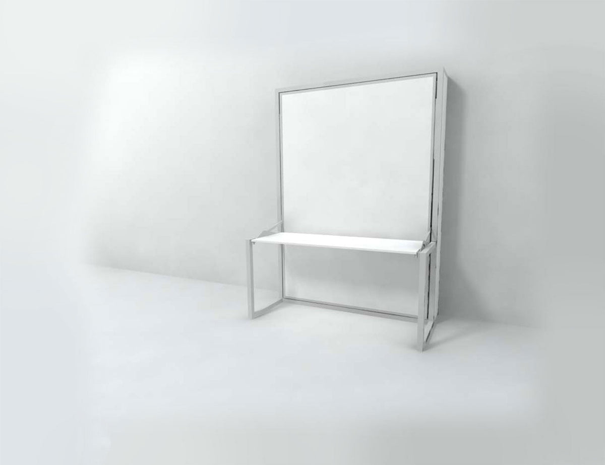 Free Standing Wall Bed with Floating Desk