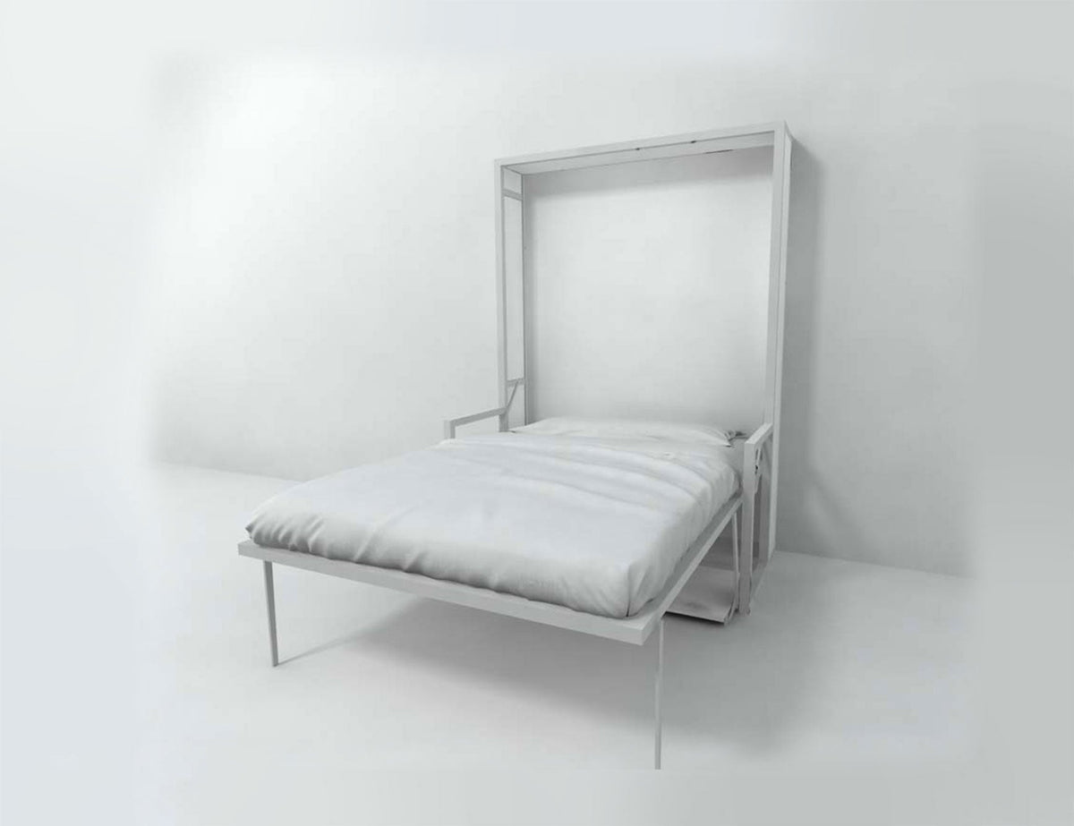 Free Standing Wall Bed with Floating Desk